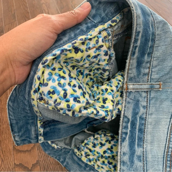 Handmade Handcrafted Repurposed Denim Embellished Y2k Skirt Size Unknown - Picture 11 of 12